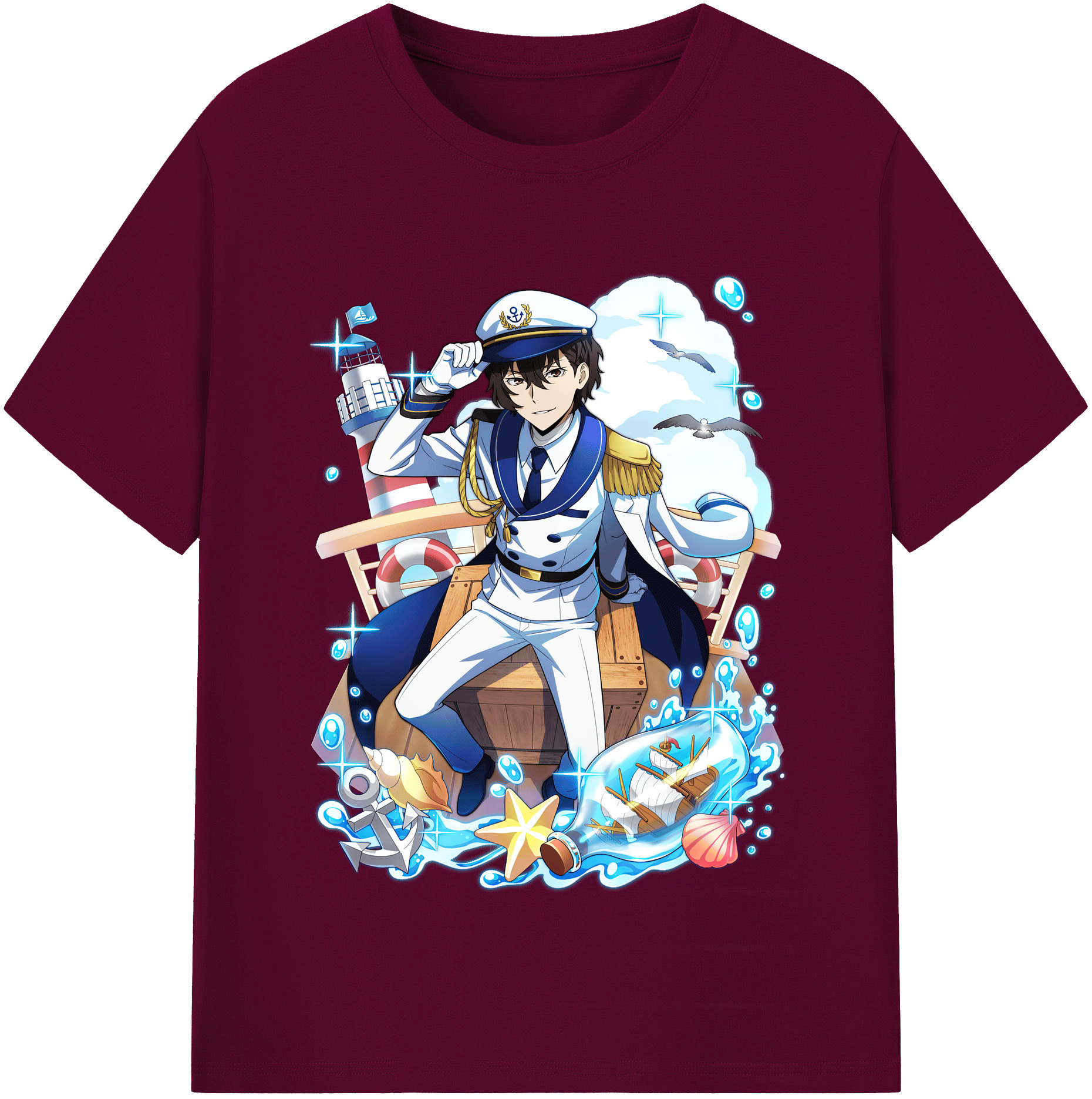 （画像用） 文豪ストレイドッグス Bungo Stray Dogs レディースカジュアルプリントTシャツ（綿100％）